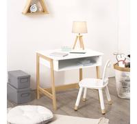 Bureau enfant 1 casier - isia blanc TU