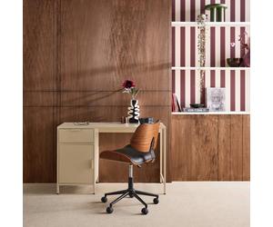 Bureau Enfant Acier Laminé 1 Tiroir Beige TU