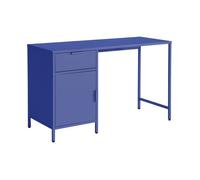 Bureau enfant acier laminé 1 tiroir. bleu roi. L 120 x P 50 x H 75 cm
