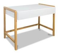Bureau enfant blanc et bois - Victor Blanc cassé G