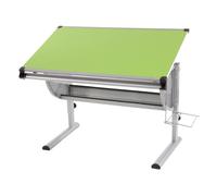 Bureau enfant Oxford, plateau inclinable, hauteur r?glable, vert Vert G