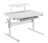 Ergo Office ER-483 Bureau pour Enfants réglable en Hauteur, Gris, Max 40kg, 900x600 mm,