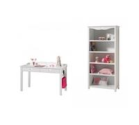Pack - Bureau Enfant & Bibliothèque "Amori" Blanc