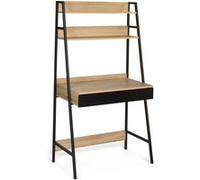 IDMarket – Bureau étagère Detroit – Design industriel – Multicolore