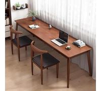 Bureau exécutif double utilisateur en bois massif, poste d'écriture moderne et poste de travail informatique pour bureau élégant à domicile