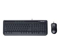 Bureau filaire Microsoft 600 - Ensemble clavier et souris - USB - R.-U. - noir