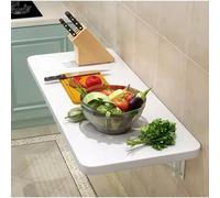 Bureau Flottant pour Ordinateur Portable, Table de Bar de Cuisine avec Supports d'étagères | Table Murale Rabattable, établi Mural à abattants, Bureau d'ordinateur (40 x 25 cm x 16 x 10 po)