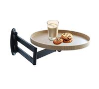 Bureau flottant rotatif - Table murale pliable, support flottant pliable | Bureau mural compact avec balançoire à 180°, étagère rétractable réglable pour chambre à coucher, salon