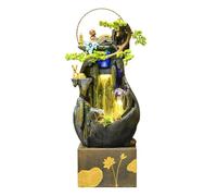 Bureau Fontaine d'étang à Poissons en Circulation d'eau, décoration de Salon, Boule Feng Shui, aménagement paysager de Jardin de Cour Déco(Grand)