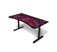 Arozzi Bureau de jeu Arena – 160x82 cm, hauteur réglable, rangement pour câbles – Chaos Rampant