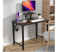 Bureau Gamer DHHOZAMZ - Modèle 80x40x75cm - Noir - Structure en bois - Panneaux de particules