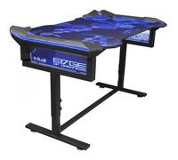 Bureau Gamer Rétro Eclairé LED RGB Largeur 1m35 - E-BLUE - EGT004BKAA-IA pour Gaming avec hauteur ajustable