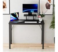 Bureau Gamer - VIVOLILV - 80x40x75cm - Noir - Support d'écran amovible - Design contemporain