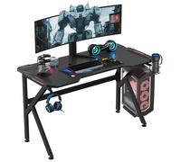 HOMCOM - bureau - Métal - 120x66x75cm - Noir