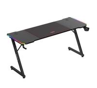 Huzaro Bureau gaming Hero 4.8 – Plateau 160×60 cm, LED RGB, crochet casque et porte-gobelet