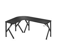 Bureau Gaming - HUZARO - HERO 6.3 - Bureau d'angle en acier - Surface en carbone - Porte-casque et gobelet