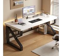 Bureau Gaming Informatique for Télétravail, Bureau de Direction, Table de Jeu for Ordinateur Portable, for Un Coin Travail, Une Chambre Ou Un Balcon