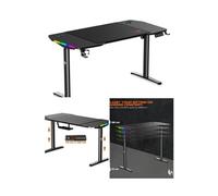 Bureau Gaming Motorisé - Headquarter - 900 - LED RGB - 140 x 70 cm - Réglable en hauteur