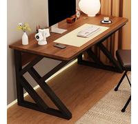 Bureau Gaming Ordinateur Style Ferme, Bureau de Direction Robuste avec Gestion des Câbles, Poste de Travail for Écrire, Travailler à Domicile