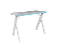 Bureau Gaming RGB MGD100RGB Blanc Tapis de Souris XXL Supports Externes 100cm