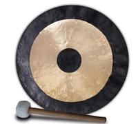 Bureau Gong Table Carillon à Vent Instrument de Percussion Cymbales Gongs avec Maillet pour la Décoration Intérieure Cadeau de Pendaison de Crémaillère-D Installation Facile(40cm)