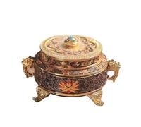 Bureau Grand brûleur d'encens en Alliage, Porte-encens créatif décoratif for Le Bureau, Yoga et la Maison(Noir)