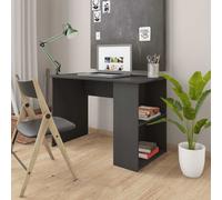 Bureau Gris Aggloméré Table Ordinateur Meuble Informatique Ecriture vidaXL
