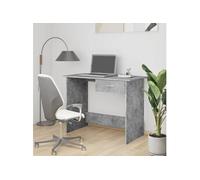 Vidaxl Bureau Gris Béton 100x50x76 Cm Bois D’Ingénierie Gris