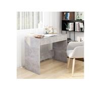 Bureau Gris béton 101x50x76,5 cm Aggloméré