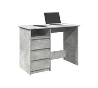 vidaXL Bureau gris béton 102x50x75 cm Bois composite