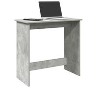 Bureau Gris Béton 80x40x75 cm Aggloméré Bois d'Ingénierie | Bureau d'étude pratique, surface résistante à l'humidité, entretien facile, fixation murale requise, design polyvalent