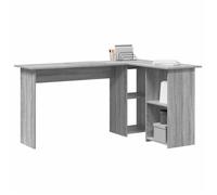 Bureau Gris, CLOUD, Table à écrire, Pour 1 personne, Gris Sonoma 142x102x73 cm ,bois d'ingénierie BBB871