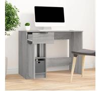 Bureau Gris, CLOUD, Table à écrire, Pour 1 personne, Sonoma gris 100x50x75 cm ,bois d'ingénierie BBB512
