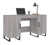 Bureau Gris, CLOUD, Table à écrire, Pour 1 personne, sonoma gris 140x50x75 cm ,bois d'ingénierie BBB595