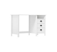 Bureau Hill avec 3 tiroirs 120x50x74 cm Bois pin massif