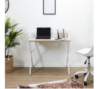 Home Deco Factory Bureau Brice HD6423 – Moderne et fonctionnel 84x90x50 cm Blanc