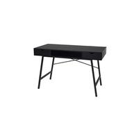 Bureau HWC-E92, table d'ordinateur de bureau, structure 3D 120x60xcm noir