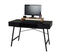 Bureau HWC-E92, table d'ordinateur de bureau, structure 3D 120x60xcm noir