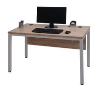 Mendler Bureau HWC-E94 – Table de bureau informatique 120×60 cm – Naturel-Blanc