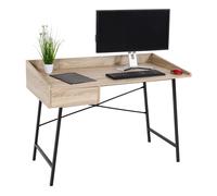 Bureau Hwc-J97, Bureau Informatique, Tiroir Structure 3d 98x114x60cm Mvg-Certifié Aspect Chêne Multicolore