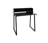 Bureau Hwc-K69, Table Pour Ordinateur Portable Bureau, 82x51cm Structure 3d, Métal Mdf Noir Multicolore