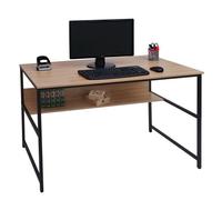 Mendler Bureau HWC-K80 métal MDF 120x60cm Nature