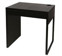 Bureau - IKEA - MICKE - Noir et marron - 73x50 cm - 1 tiroir avec serrure
