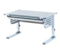 Bureau inclinable avec 1 tiroir bois laqué blanc - Dim : 110 x 68 x 55/78 cm -PEGANE- Blanc G