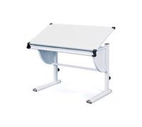 Bureau Enfant Inclinable "Lomi" 110cm Blanc