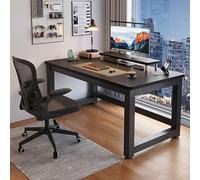 Bureau industriel en bois et métal, table d'étude facile à assembler, bureau d'écriture et de jeu pour espaces modernes - Slish & Functal