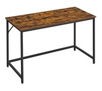 Bureau industriel VASAGLE - 120 x 60 x 75 cm - Pieds en métal - Marron rustique et noir