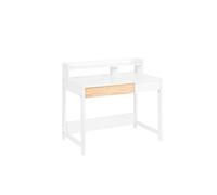 SoBuy Bureau Informatique avec Étagère et 2 Tiroirs