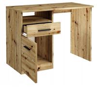 Bureau Informatique avec Rangement, Tiroir Artisan - Table d'ordinateur Style contemporain - 100 x 50 x 75 cm