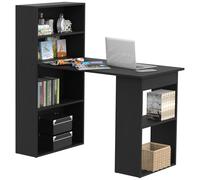 Bureau Informatique + Bibliothèque 120l X 55l X 120h Cm